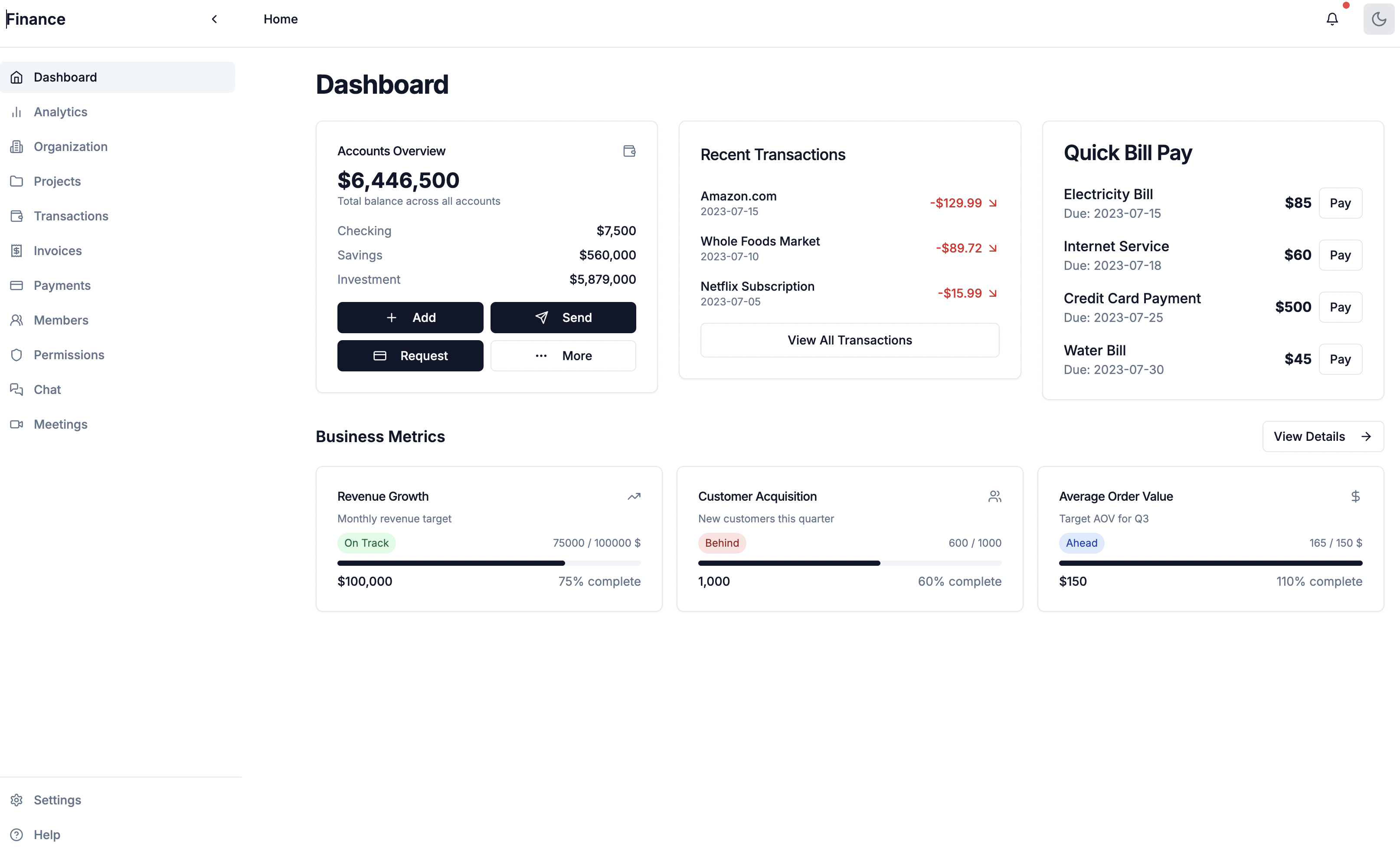 Real-time Analytics Dashboard